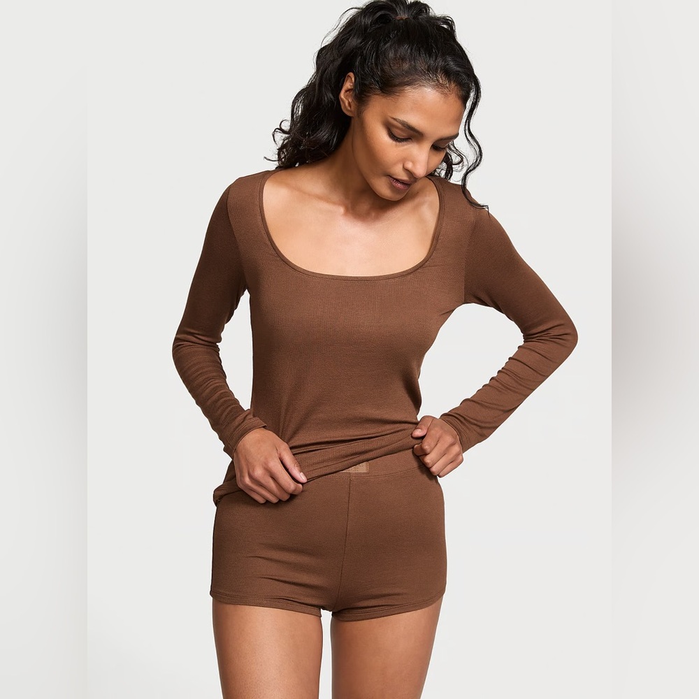 Victoria’s Secret Brown PJ Set